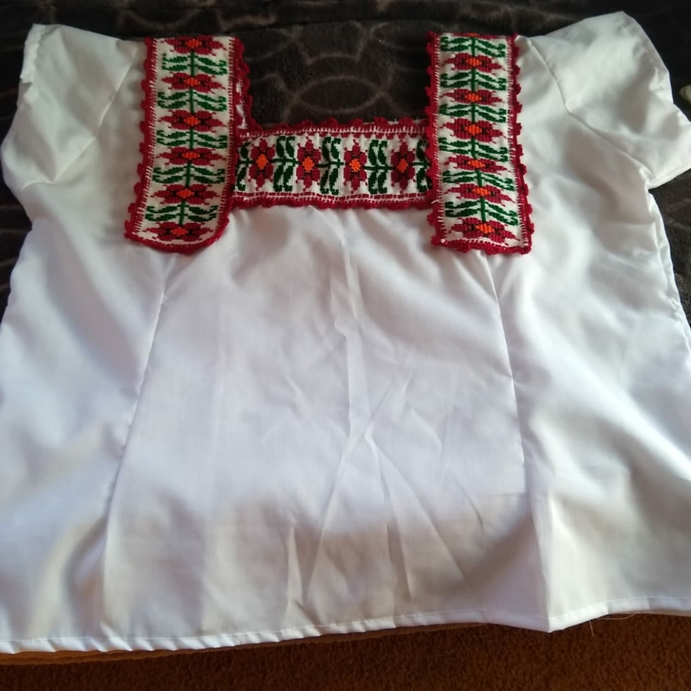 Mexican embroidered blouse